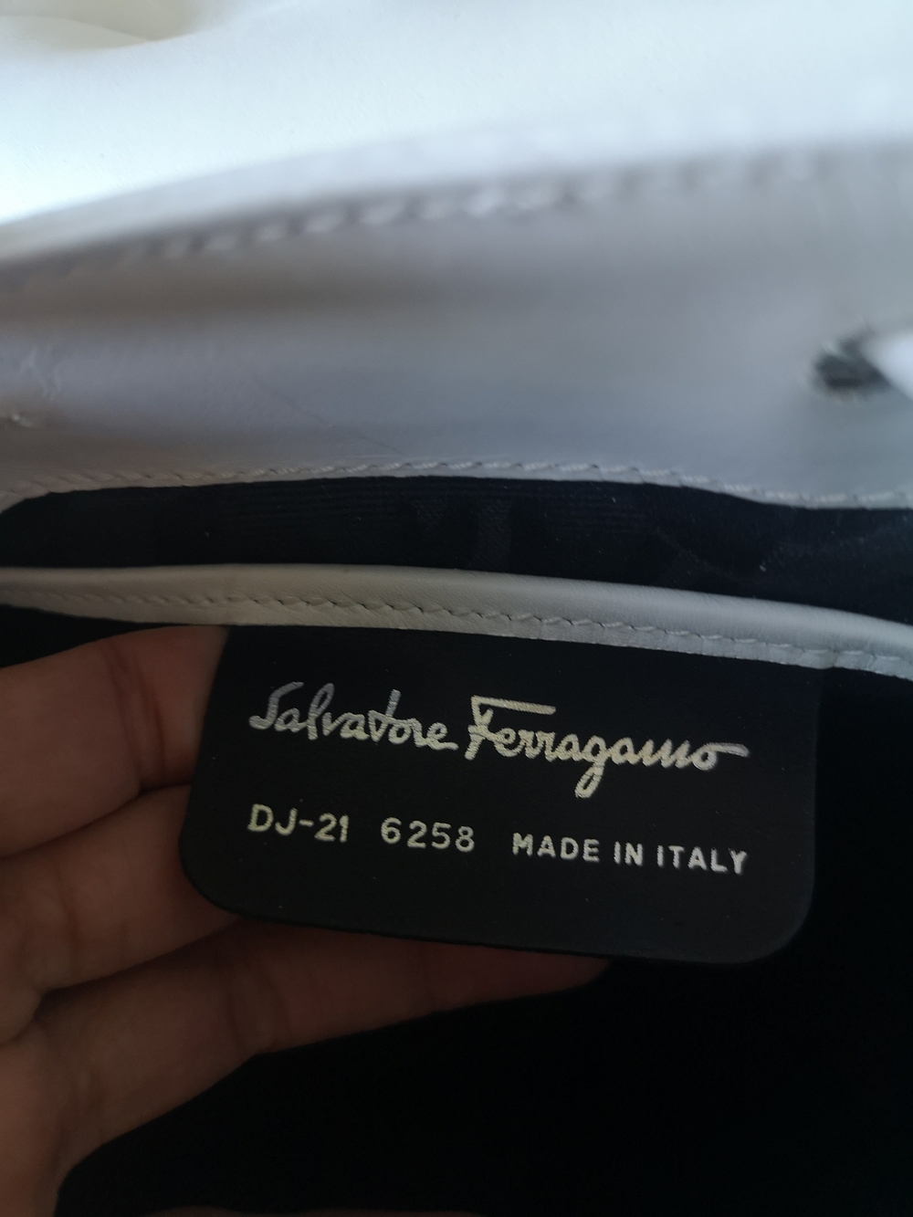 Salvatore Ferragamo White Leather Backpack with Silver Hardware - Picture 7 of 8
